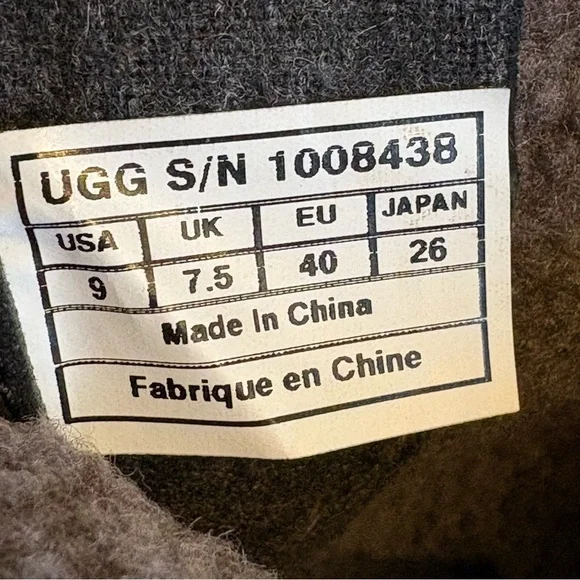 UGG Elsa Tall Waterproof Leather Boots Black Women’s 9 Equestrian Sleek Utility - Picture 9 of 9